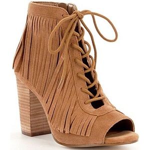 Gianni Bini Heat Wave Fringe Booties